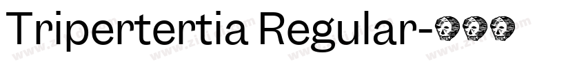 Tripertertia Regular字体转换